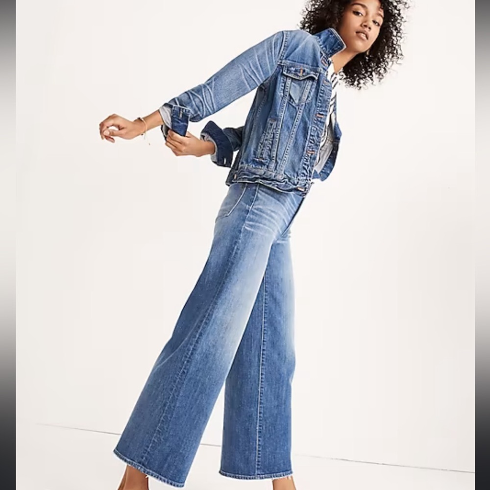 Madewell Wide-leg Crop Denim Pants